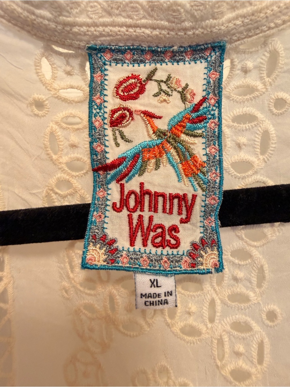 Johnny Was Cream blouse/top/cover up
